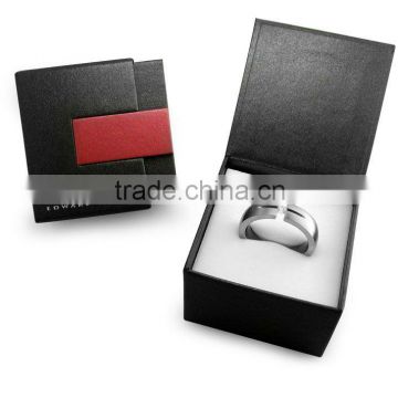 Black red color Rind box Paper colorful display box for jewelry, cosmetic, watch