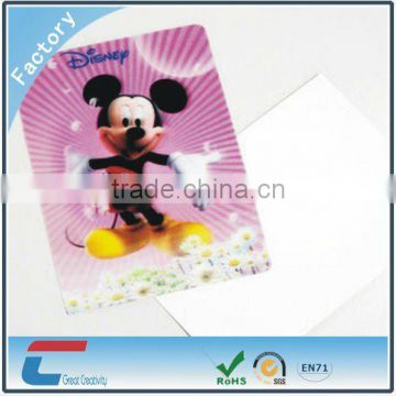 colorful PET 3D lenticular cards