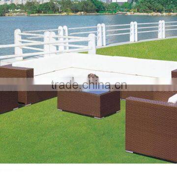 Outdoor rattan sofa, wicker sofa promotion, patio garden furniture in stock B028