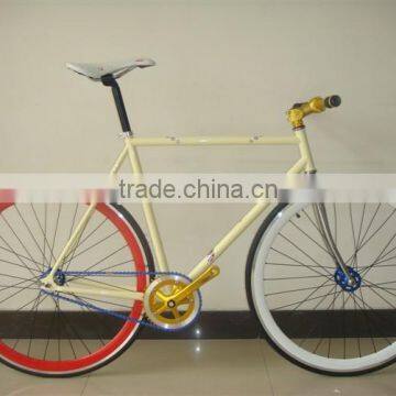 2015 newest 700C steel fixed gear bicycle with colorful bicycle frame