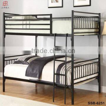 China Factory Cheap Black Adult Twin Metal Bunk Bed