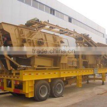 High Capacity portable rock crushing plant