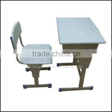 presswood wooden single adjustable school desks and chairs TF-A--4603