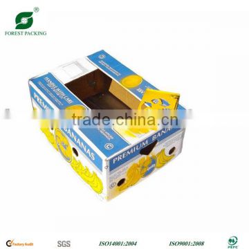 CORRUGATED BANANA BOX WITH HAND HOLE