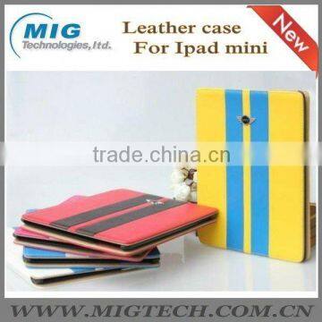 for Ipad mini case, PU Leather Case Wallet Stand Cover for ipad mini
