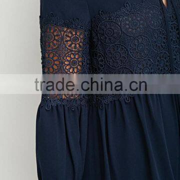 Sweet Flowers and Crochet Seven Sleeve Dress photo-5