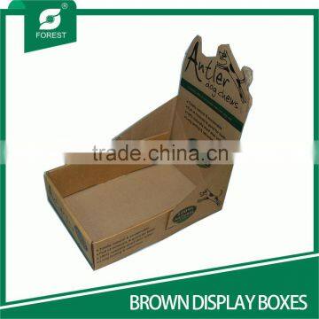 BROWN CARDBOARD DISPLAY BOXES WITH CUSTOM LOGO photo-3