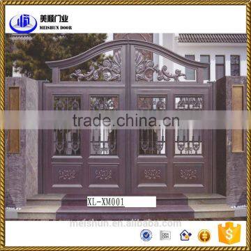 decorative outdoor villa garden power coated aluminum gate