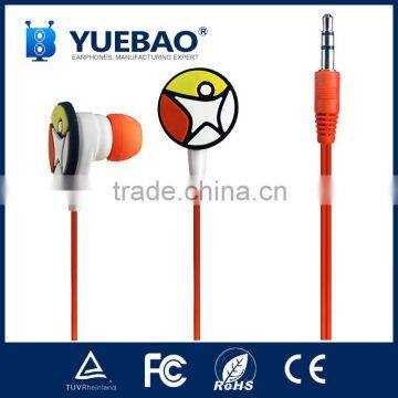 custom earphone with 3D PVC ear buds