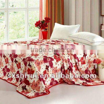 100% polyester queen flannel fleece blanket