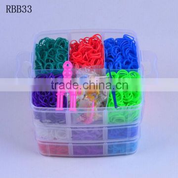 Hot Selling Loom Rubber Bands Kits,DIY Crazy Rubber Band Box