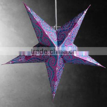 Recycled Paper Pulp Christmas Ornament Hanging Star Of Wedding Decorations