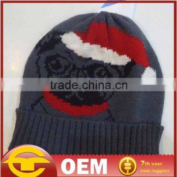 embroidered knitted cap Knitting hat made in China OEM