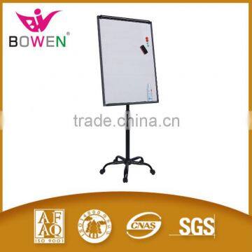 free standing whiteboard with roller Round based height adjustable Mobile Flip chart stand whiteboard with wheel BW-VA