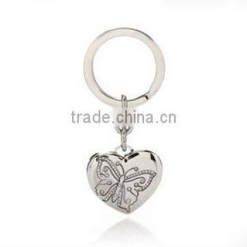 Wholesales Craft Gift Heart Shaped Metal Keychain /Mini Photo Frame Key Chain