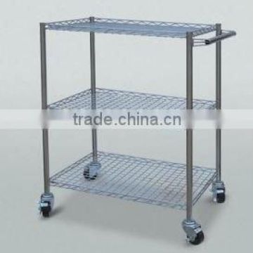 stainess stee wire mesh goods shelf (factory)