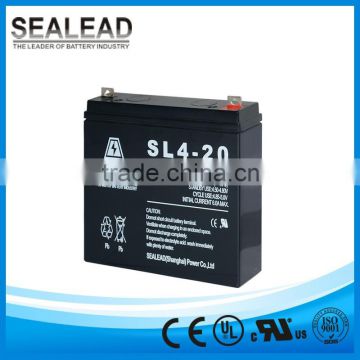 customized design 4v 20ah e-bike lead acid battery