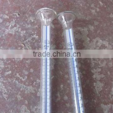 45ml glass tube measuring cylinder on test bench