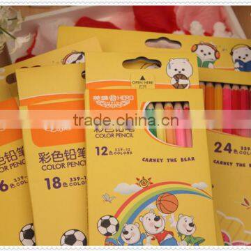 teenagers novelty pencils wooden colored pencils new product Senior colored pencil