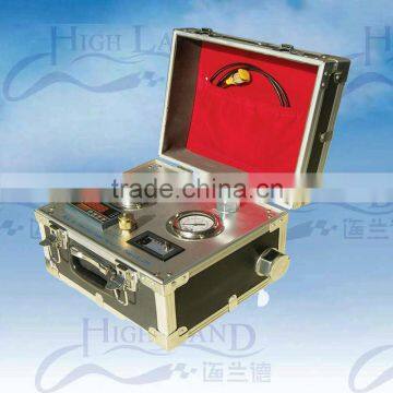 Hydraulic pump control instrument portable velocity flow meter