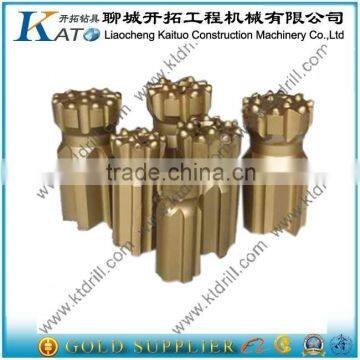 T45 threaded rock drilling tool retrac button bit for mining machinery