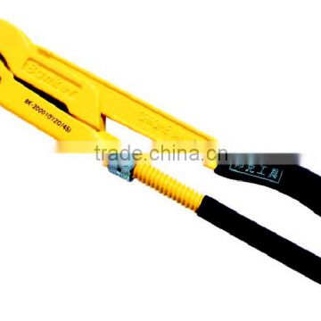 45 degree bent nose steel pipe wrench