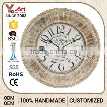 Discount Customization Decorative Vintage Wood Wall Clock Movement Mechanism