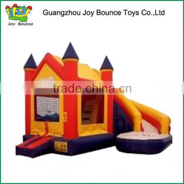 Commercial factory inflatable trampoline air bouncer castle with slide