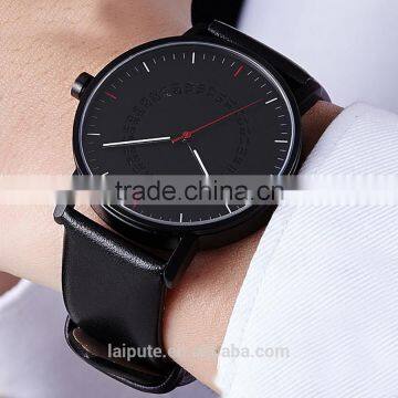 2016 Montre Men Sapphire Vogue Black Business Stainless Steel Watch 3ATM photo-3