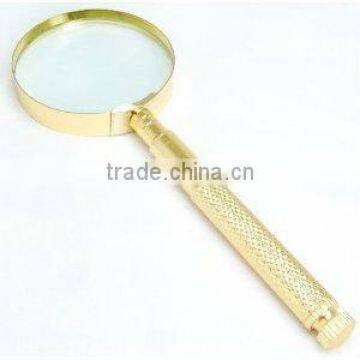 4 in 1- 4x Brass Magnifier (2.5") w/screwdrivers