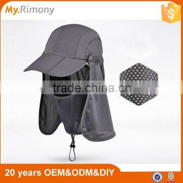 2015 new design unique sun helmet dry fit fishing cap hats with string                        
                                                Quality Choice