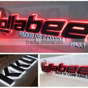 High Brightness Illuminated Metal Stainless Steel LED Alphabet Letters