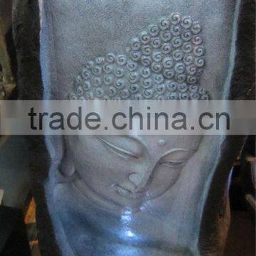 Resin outdoor water fountain , buddha water fountain