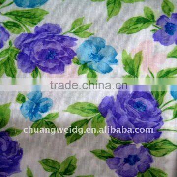 New fashion 100% polyester big flower print fabric