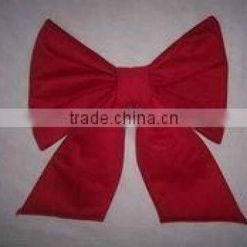 HOT SALE! Large Indoor / Outdoor Red canvas Christmas Tree Bow Tie