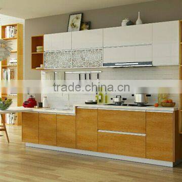 Melamine kitchen cabinet furniture MDF with accessories from factory