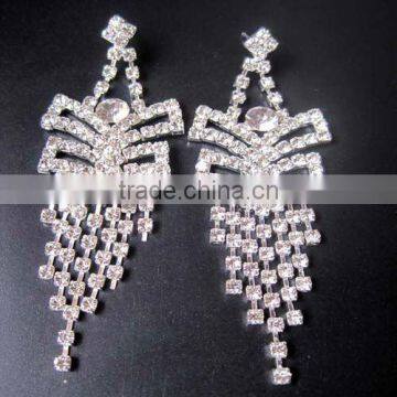 long rhinestone earrings
