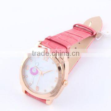 China Wholesale Market Leather Straps Miyota Quartz Movement Wrist Watch photo-3