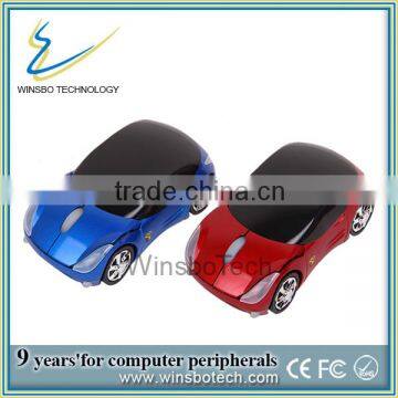 sport mini ferrari car wireless optical mouse