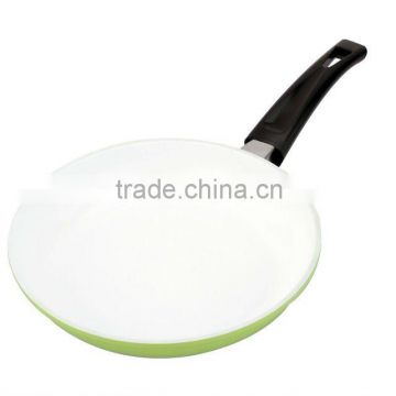 Forged aluminum rivet handle fry pan ceramic coated