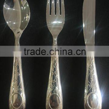 silver children cutlery set