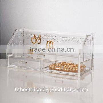 luxury clear acrylic jewelry box,acrylic jewelry display case,acrylic jewelry & cosmetic storage