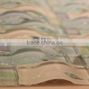 Pink Arch Glass Bridge Crystal Glass Mosaic Tile photo-6