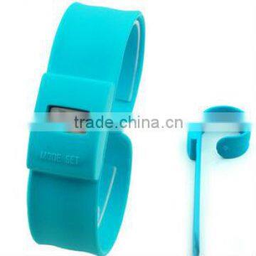 Custom Digital Silicone Geneva Slap Watch