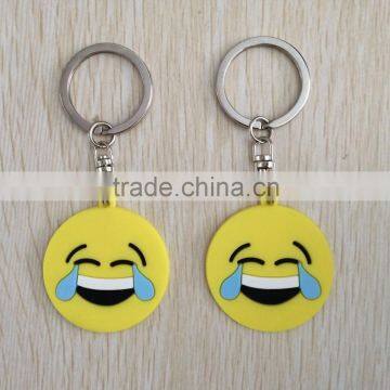 Alibaba Wholesale Golden suppiles Crazy Face Emoji Key Ring