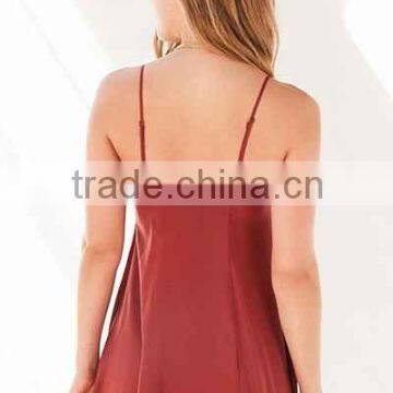 2016 Red Sexy Dress for Ladies With Strappy Front Party Midi Dress