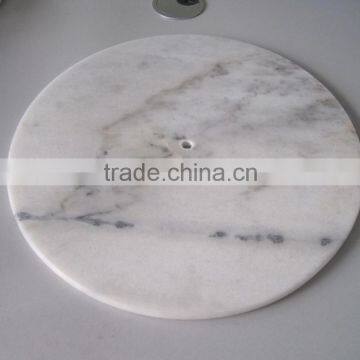Hotel decorative white stone wall clock face, stone wall clock cover