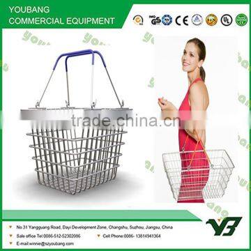 Metal shopping baskets with handles / Supermarket Shopping Basket Portable and practical