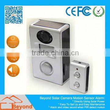 Watch Video Camera Solar Camera Alarm With Video Record and Solar Panel