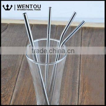 Wholesale High Quality Curved Straight Stainless Steel Straws